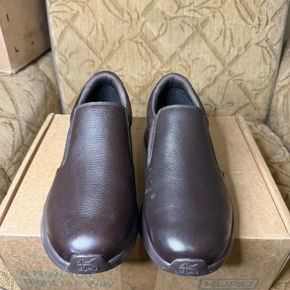 Kuru Kivi 2 Triple Brown Men's Size 10 Classic Walking Leather Slip-On Shoes